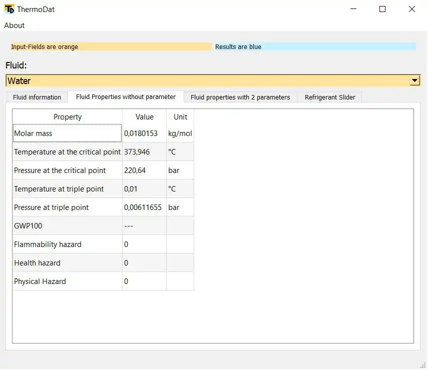 Download web tool or web app ThermoDat